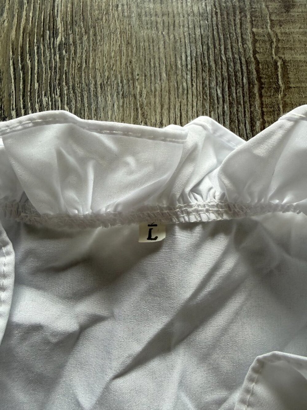 Ruffle Button Down - Picture 2 of 6